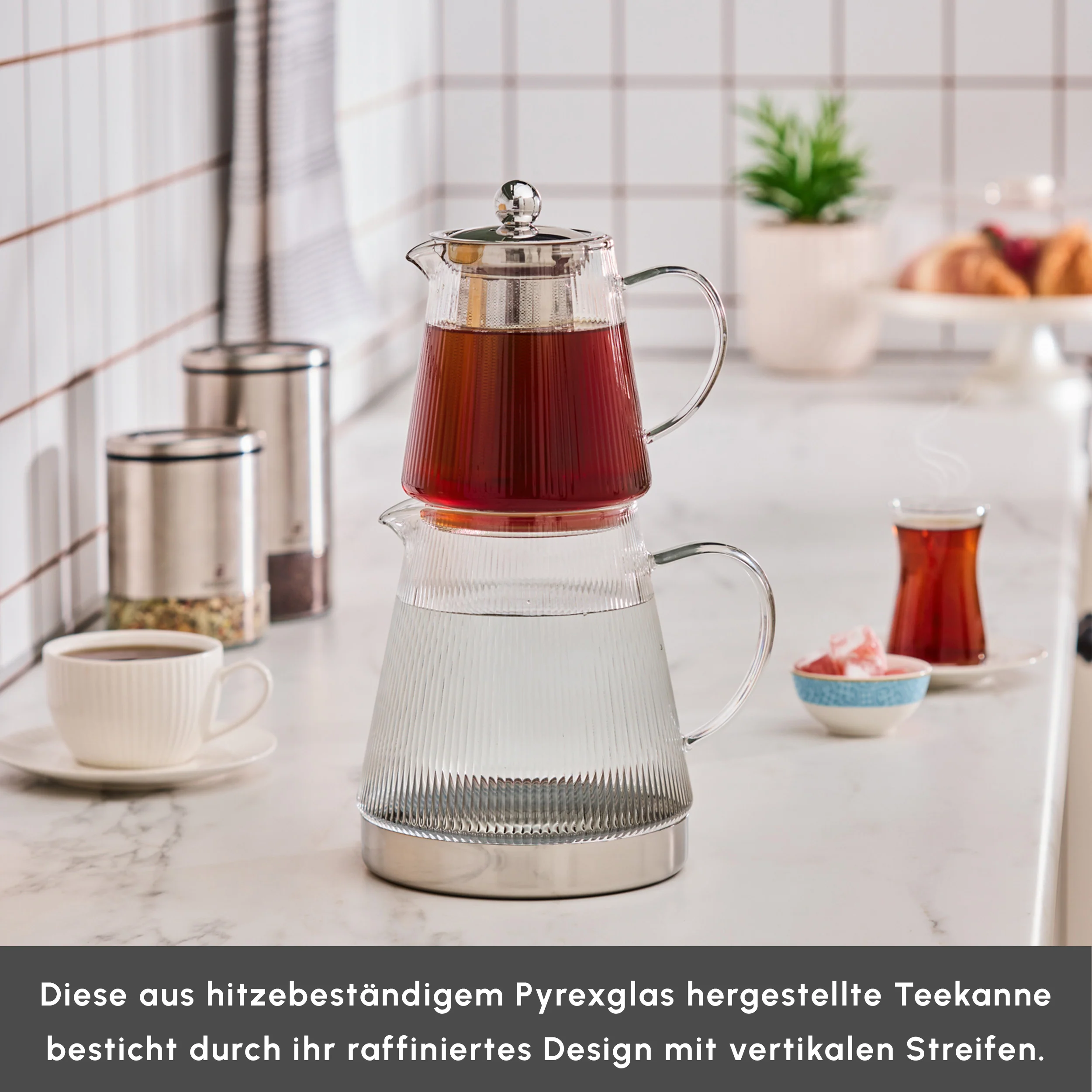 Karaca Keops XL Glas-Teekanne - Image 3