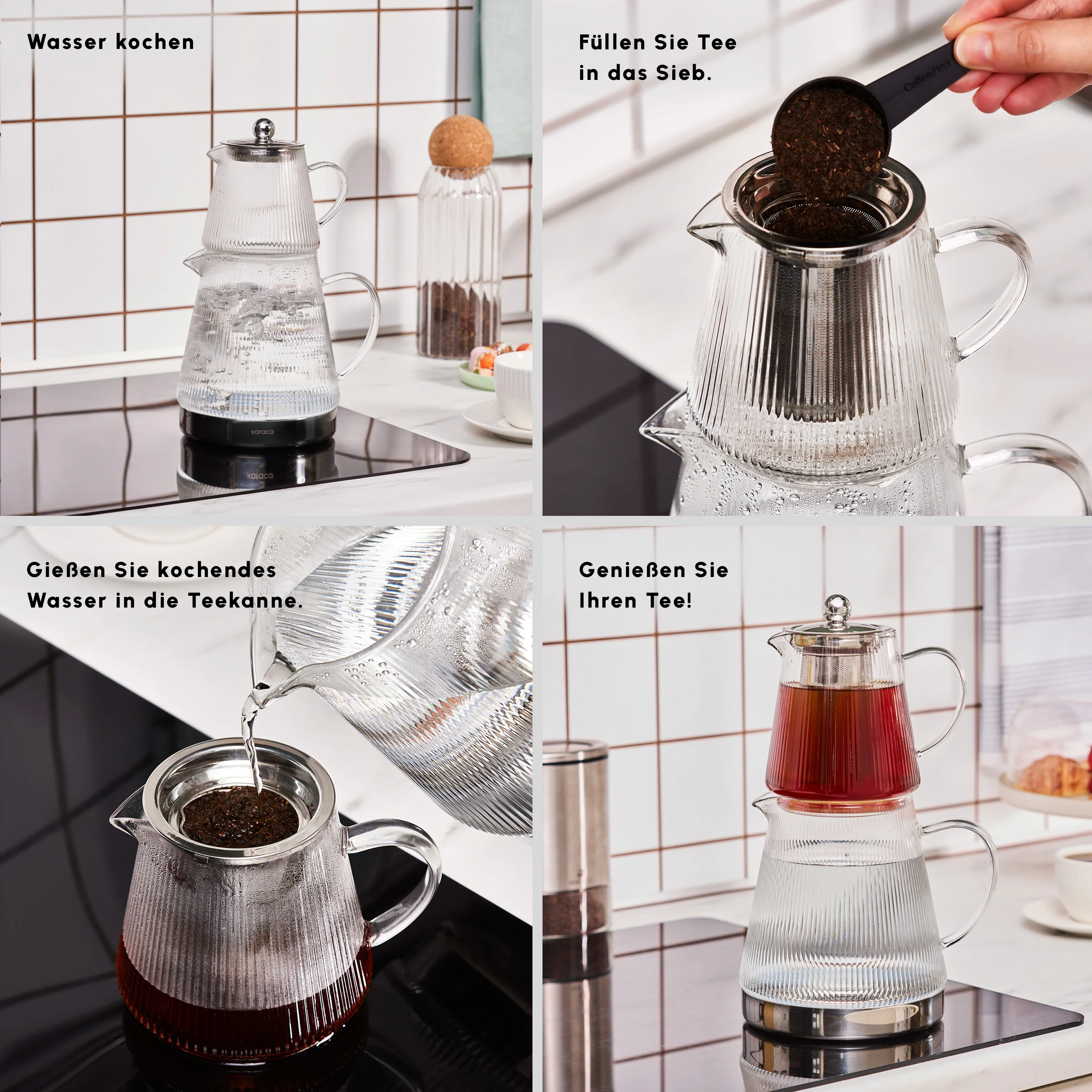 Karaca Keops XL Glas-Teekanne - Image 4
