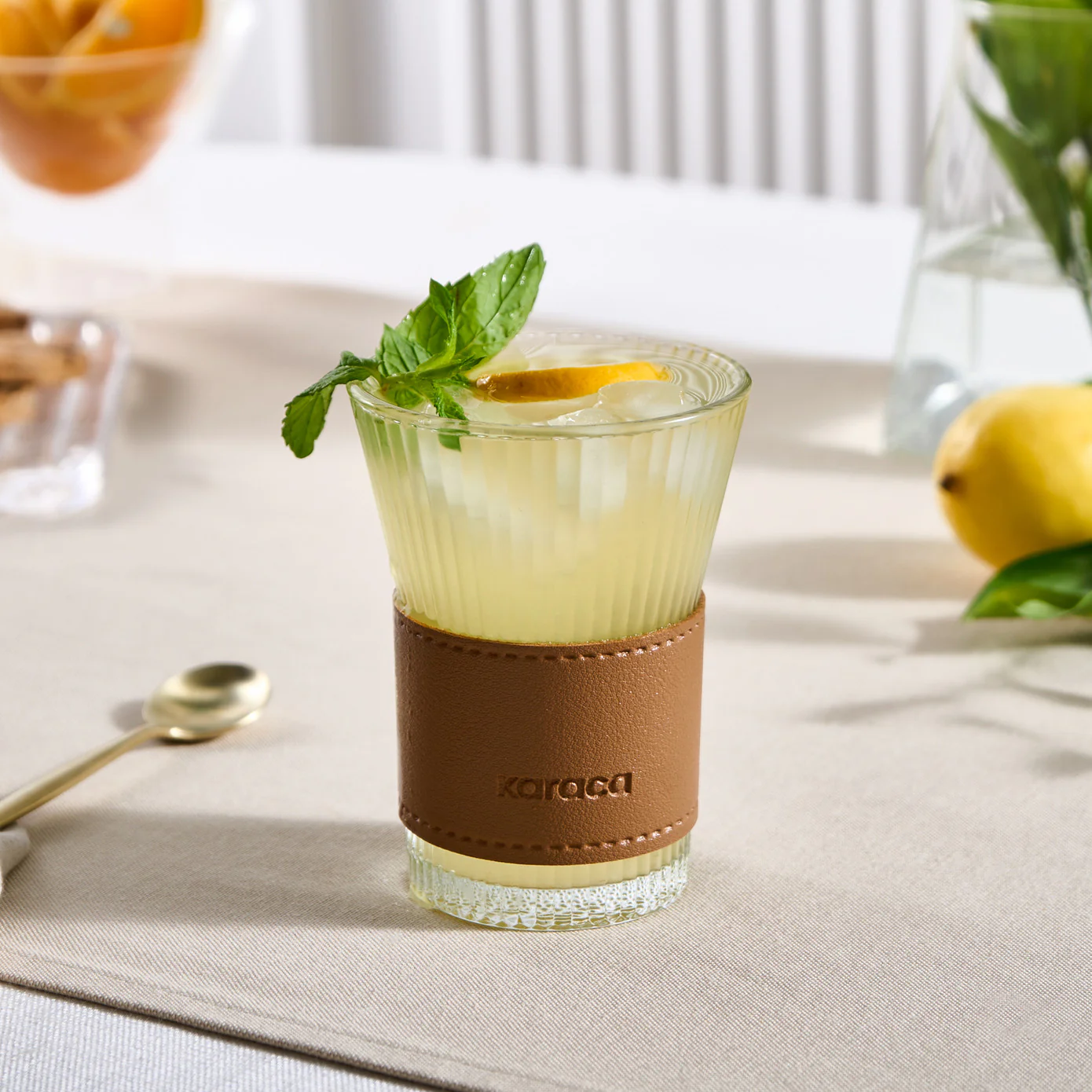 Karaca Leder Cool Touch Latte Glas 210 Ml Braun - Image 4