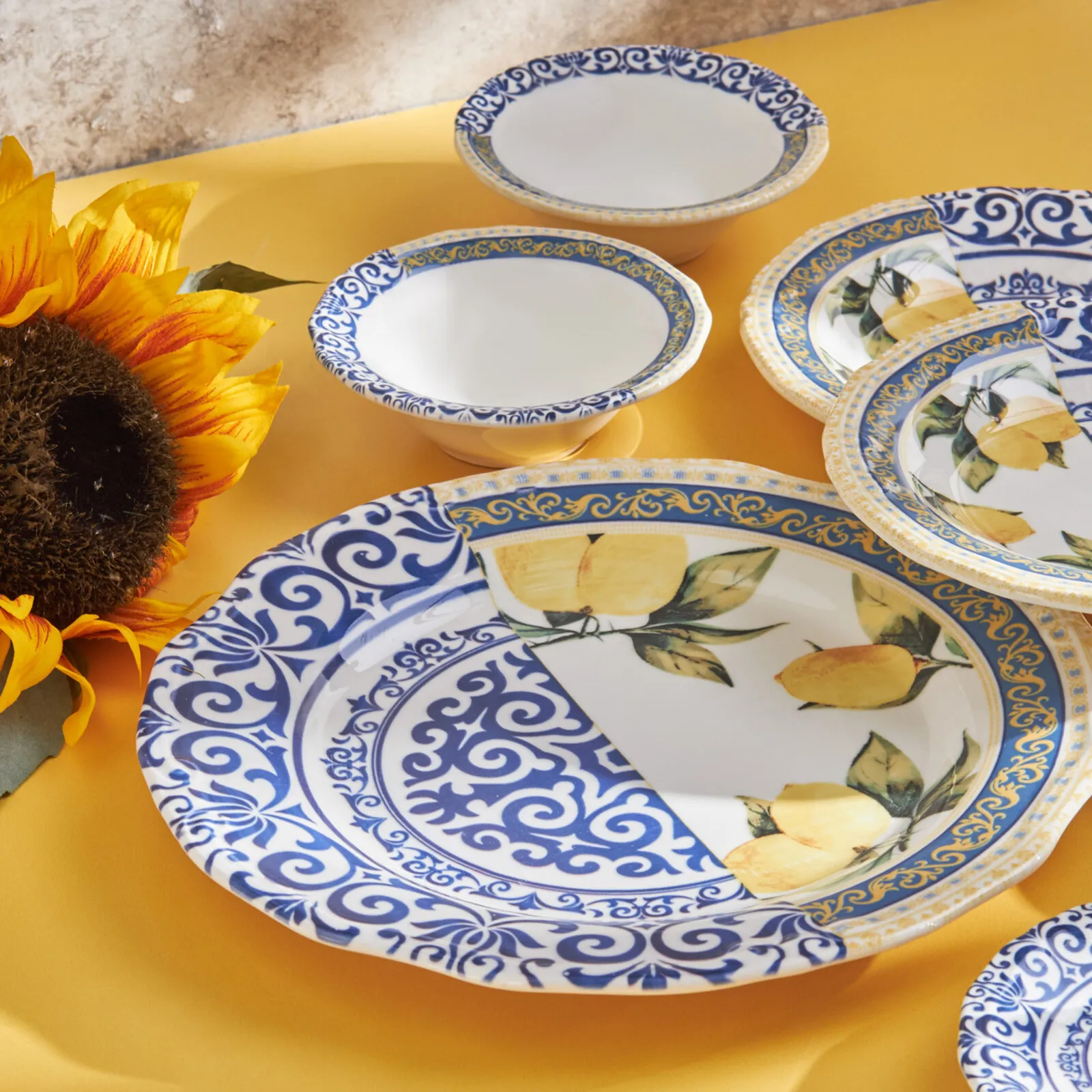 Karaca Lemon 26-teiliges Frühstücksset und Servierschalen für 6 Personen - Image 4