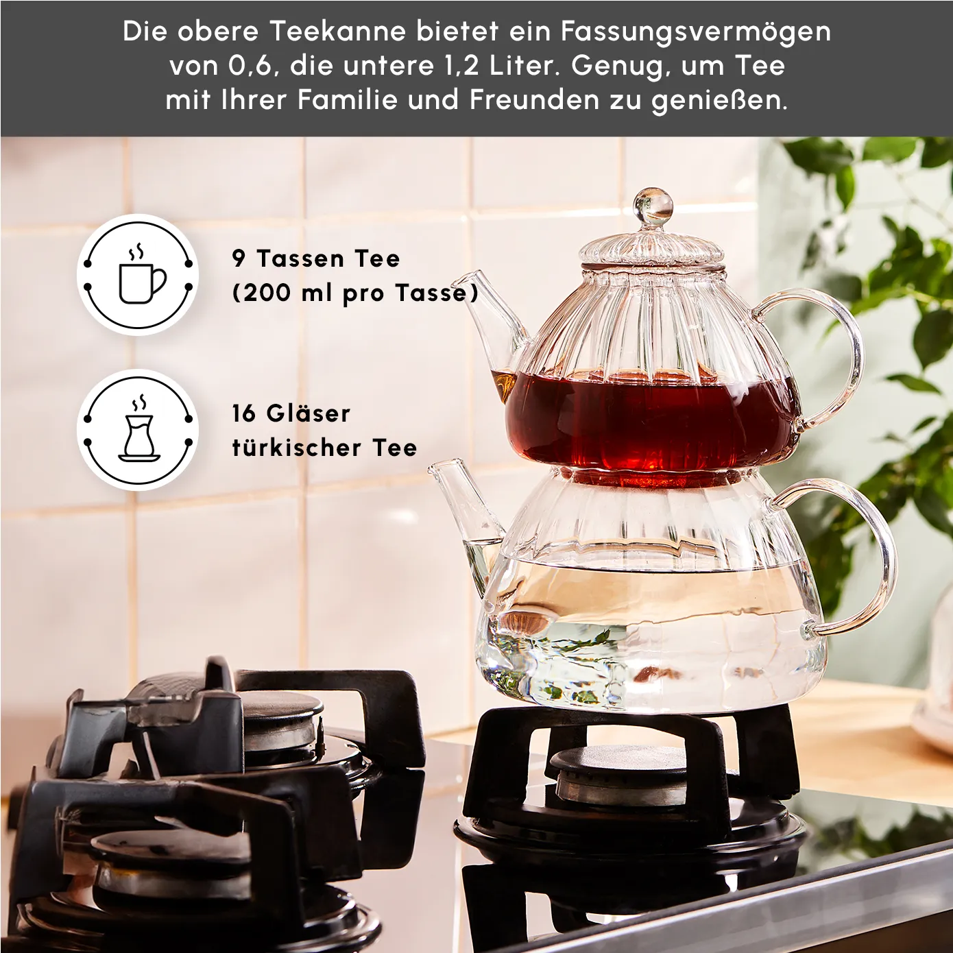 Karaca Lori Glas-Teekanne - Image 4