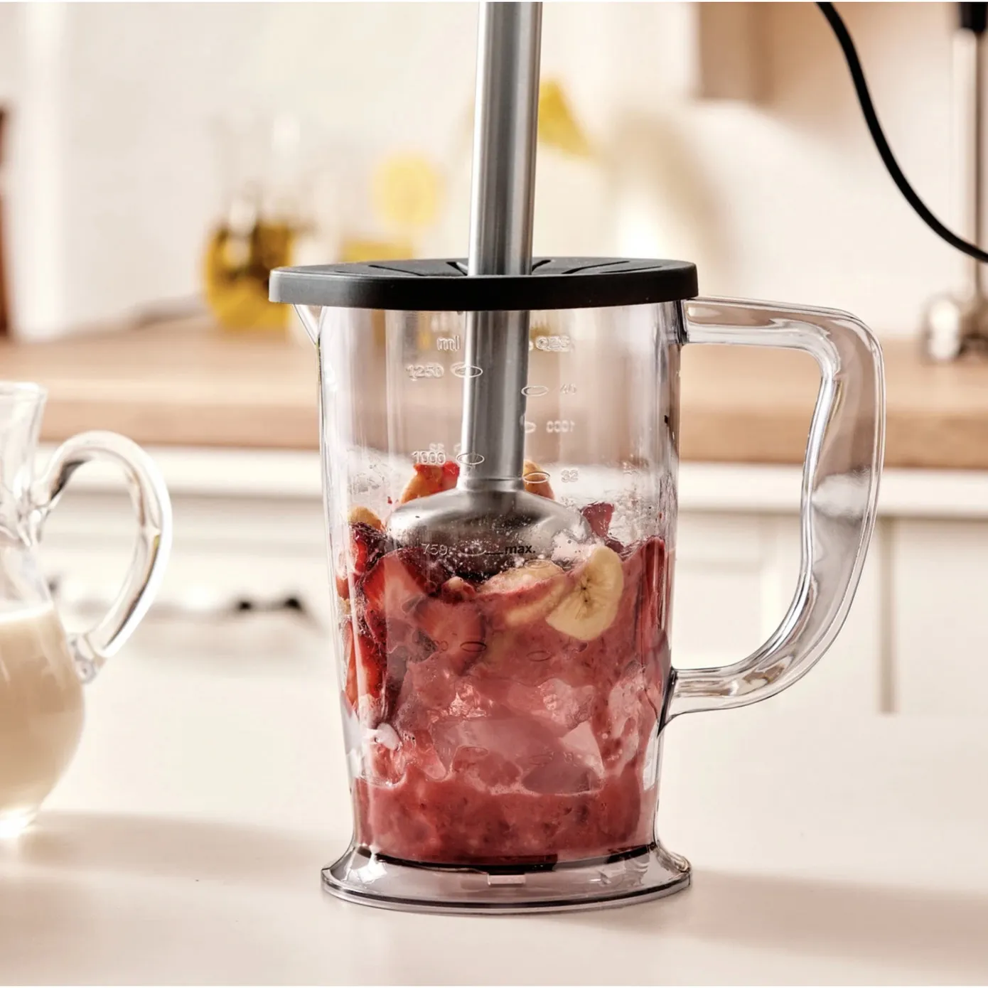 Karaca Mastermaid Küchenroboter aus Stahlglas, Langer Mixer 8 ın 1, 2500 W, Galaxy Grey - Image 4