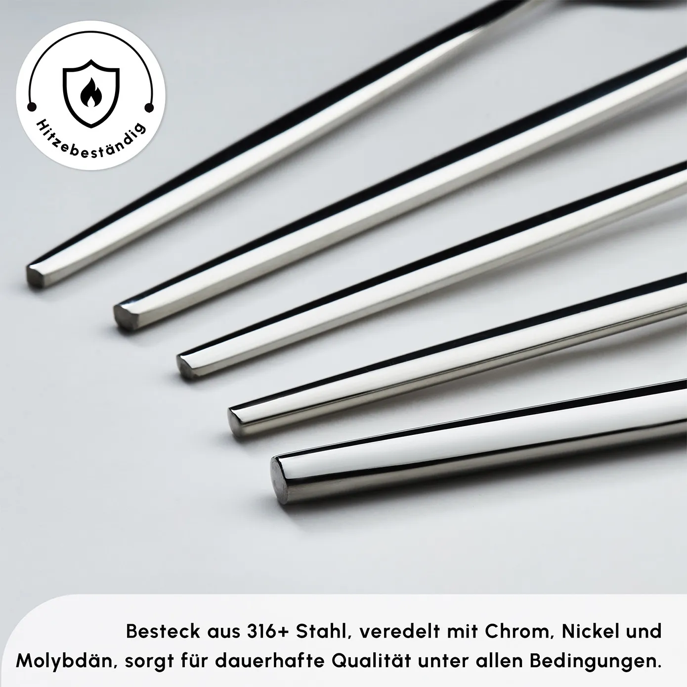 Karaca Mild 84-teiliges 316+ Premium Besteckset für 12 Personen - Image 8
