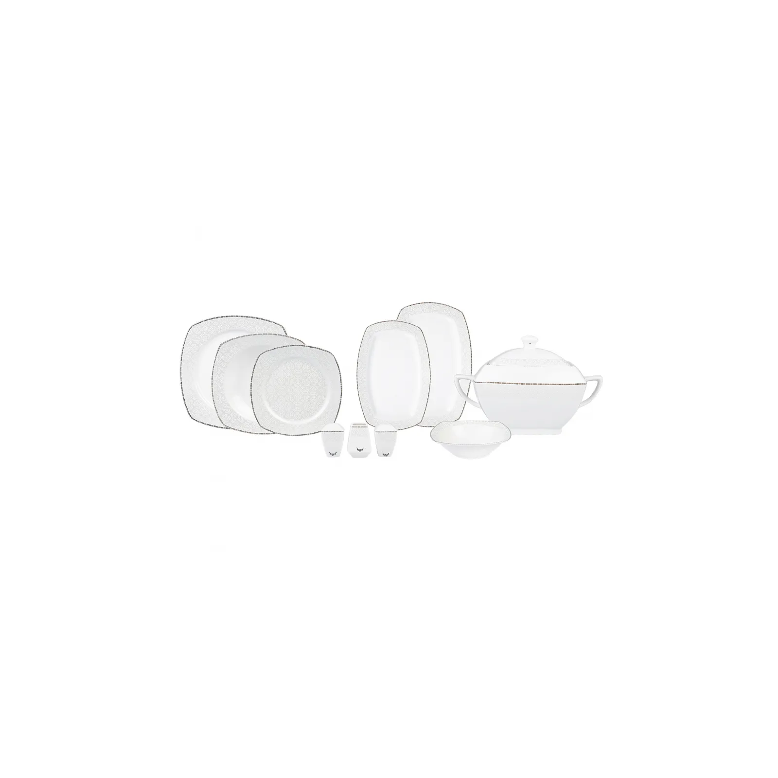 Karaca Mixed Platin Tafelservice- Set, 60- teilig - Image 9