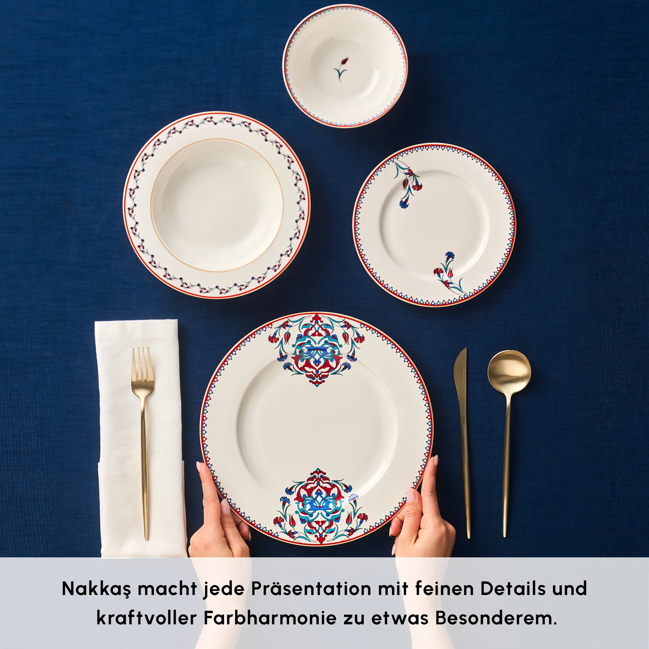 Karaca Nakkaş Porzellan-Geschirrset für 6 Personen, 24 teilig - Image 4
