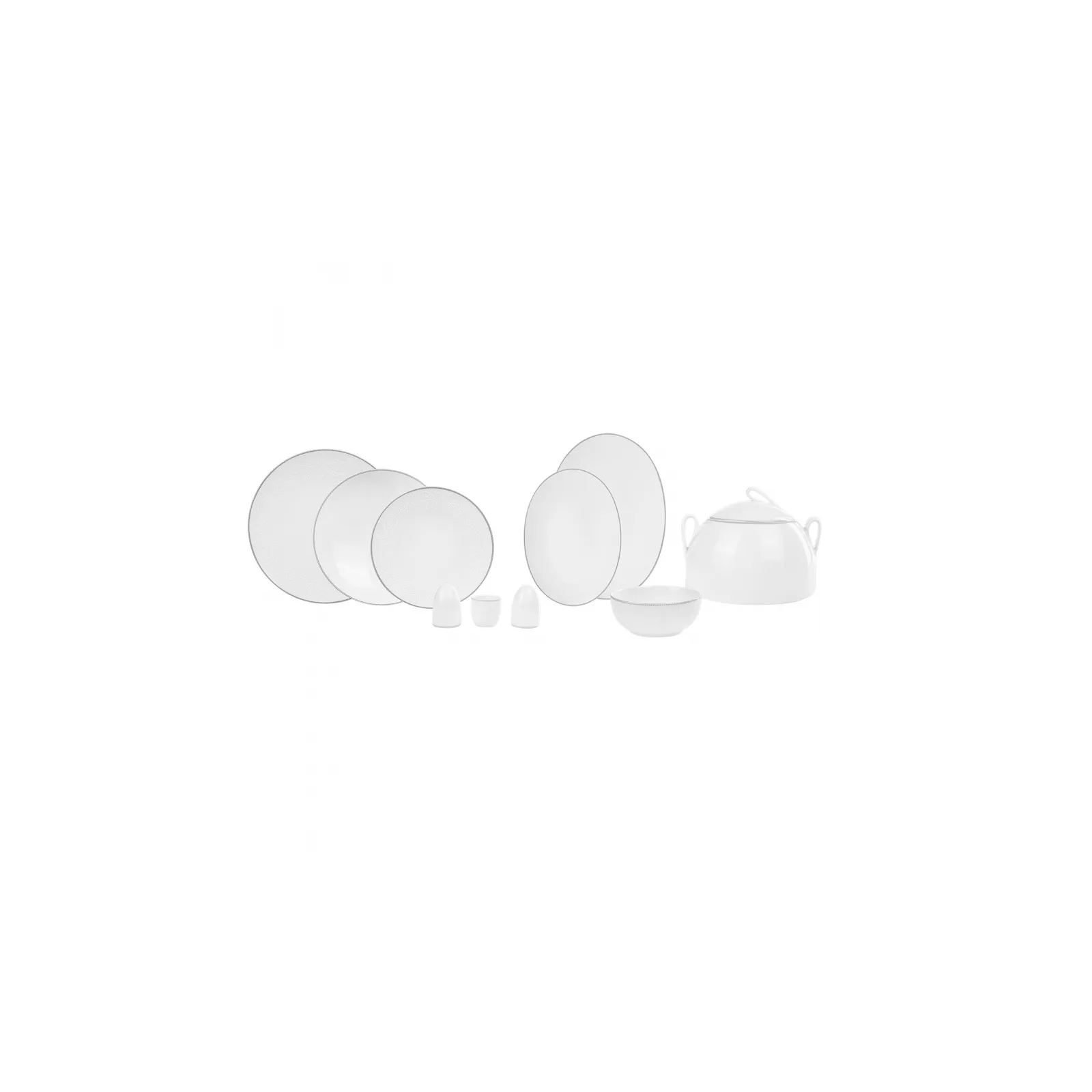 Karaca New Shawl Cream Platin (Platin) 60-teiliges Tafelservice für 12 Personen - Image 14