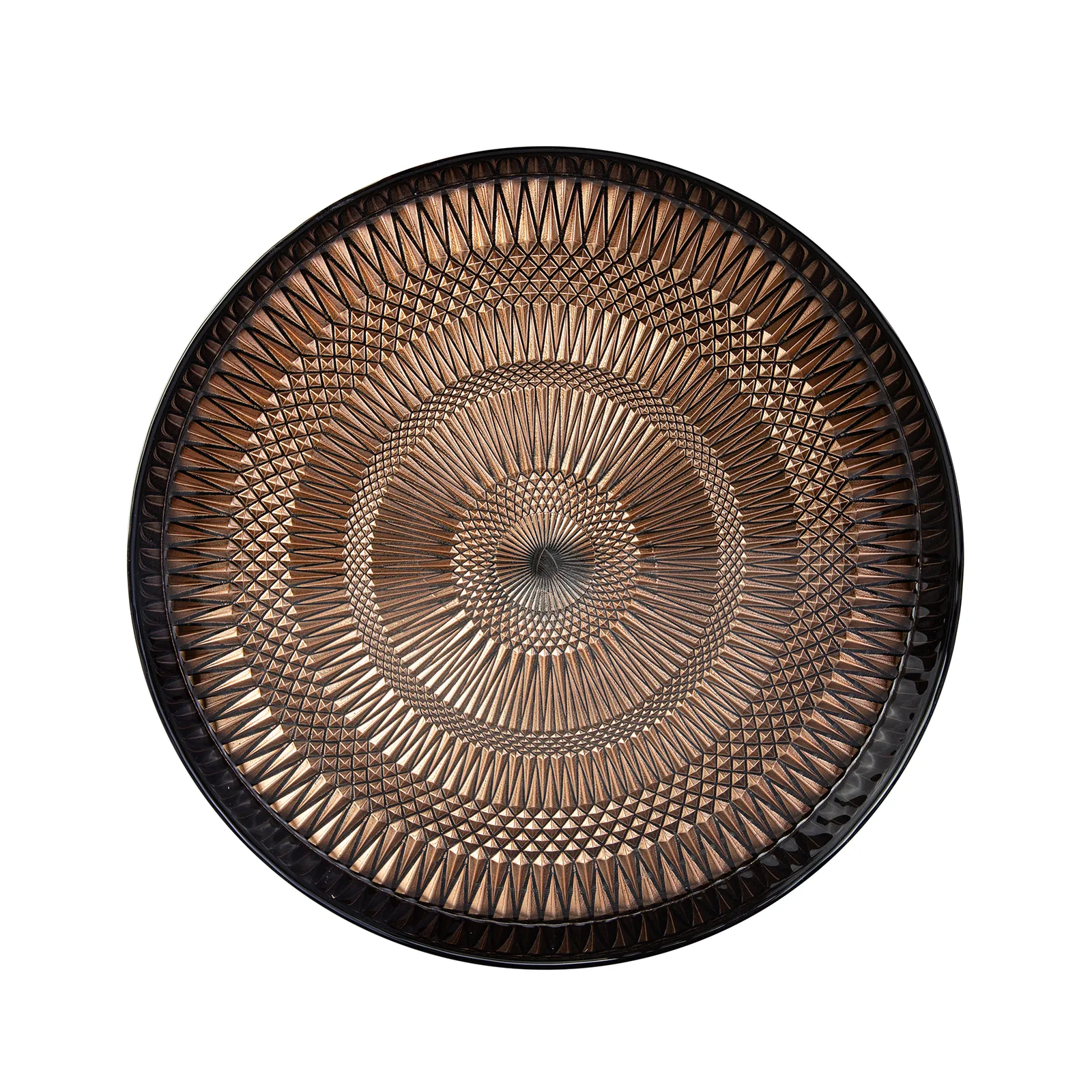 Karaca Palermo Glas Serviertablett Kupfer 32 cm - Image 2