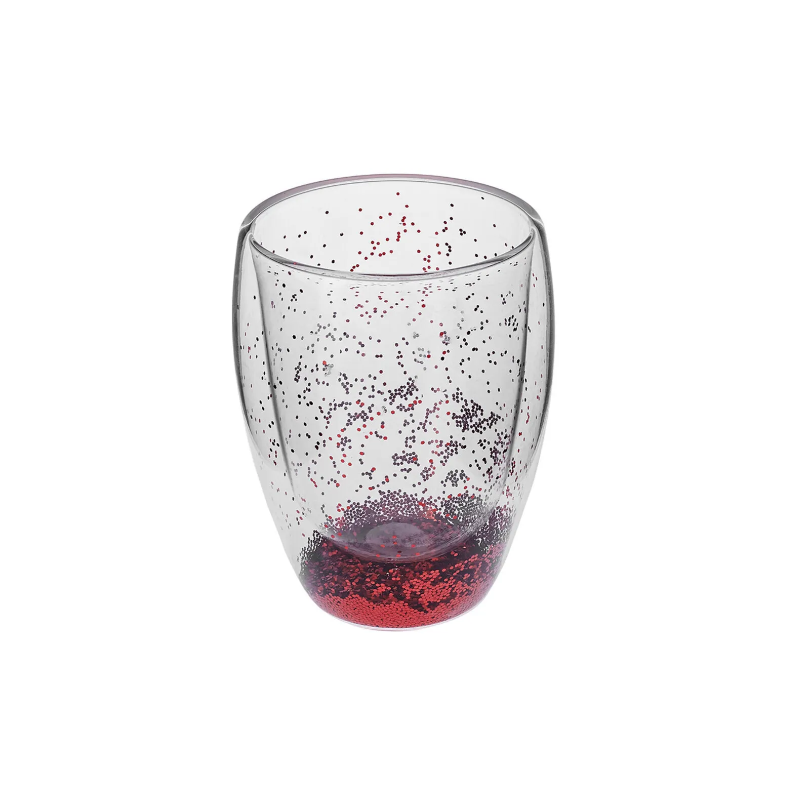 Karaca Pia Rot Glitter Wasserglas 350 ml - Image 4