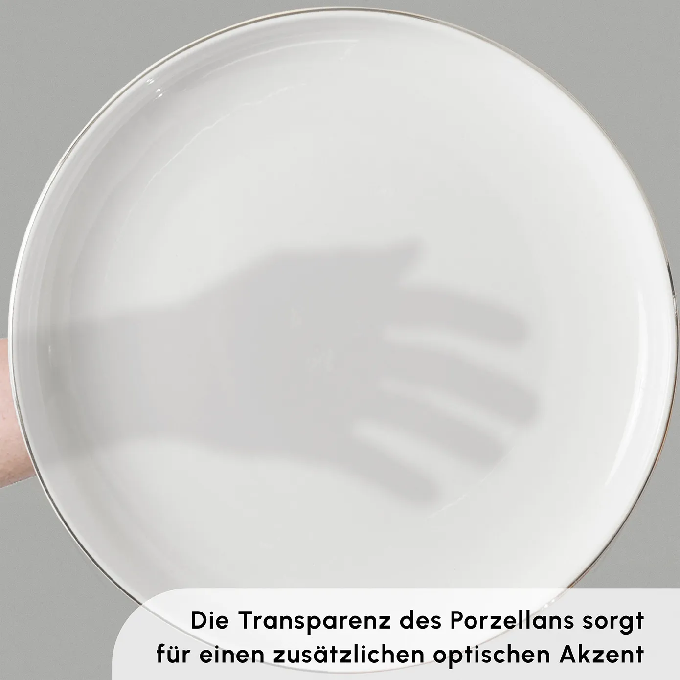 Karaca Stream Bone New Saturn 59-Teiliges 12-Personen Geschirrset Platin - Image 4