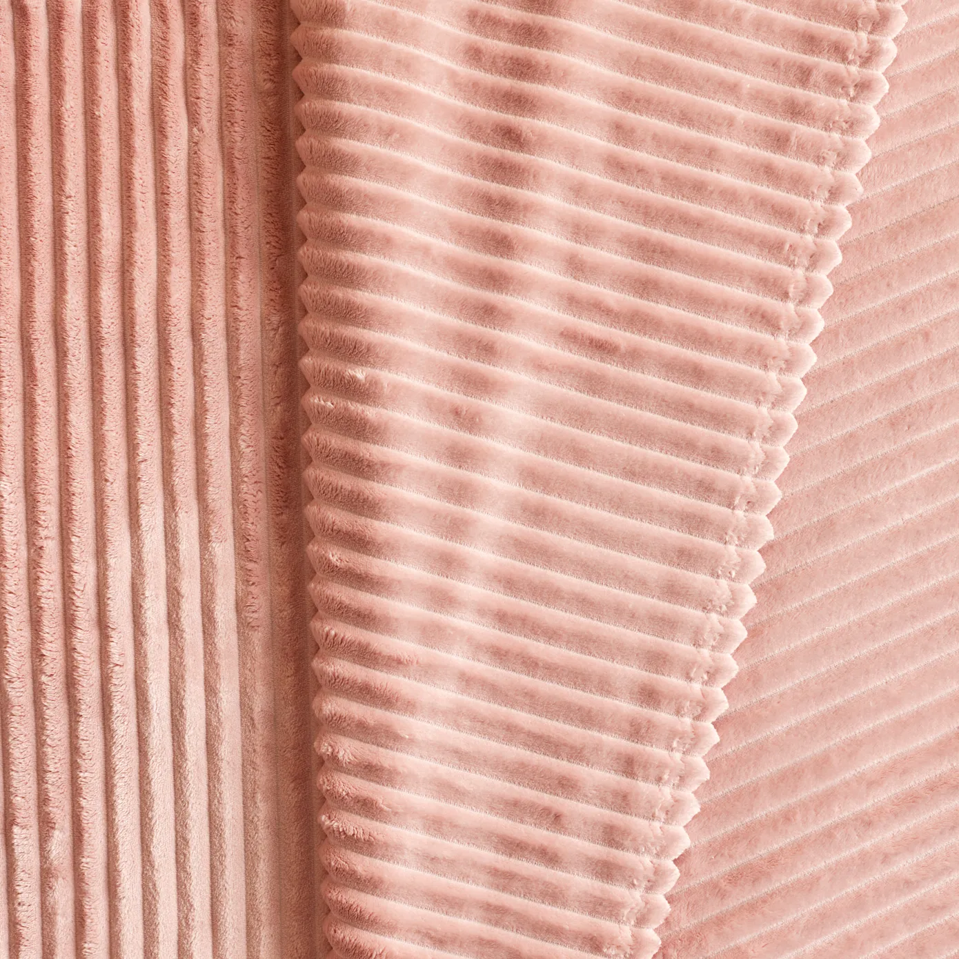 Karaca Ruby Stripe Wellsoft Einzel Decke, Rosa - Image 4