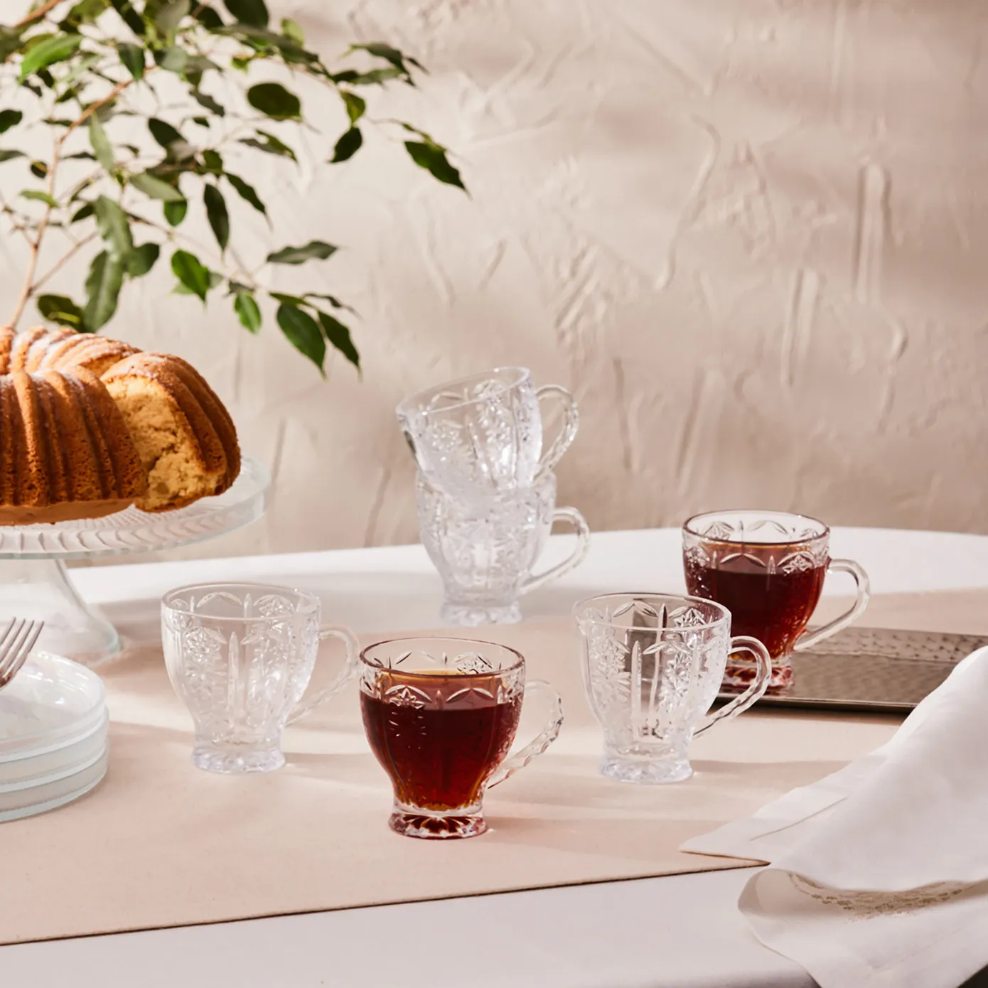 Karaca Seda 6 Personen Glas Tee Cup 180 Ml - Image 3