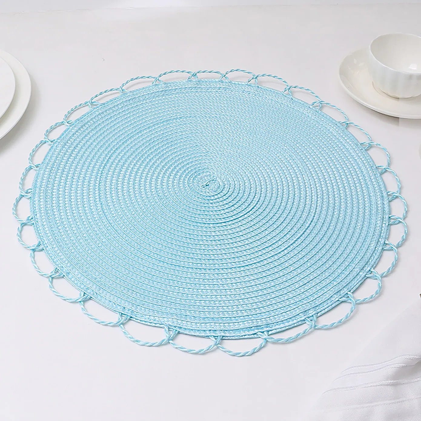 Karaca Sera Woven 2-teiliges amerikanisches Service-Set (Blau) - Image 10