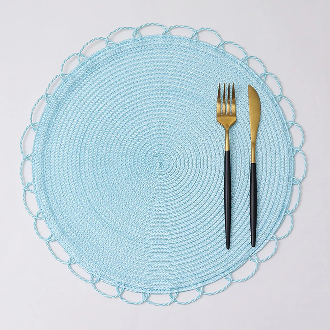Karaca Sera Woven 2-teiliges amerikanisches Service-Set (Blau) - Image 12