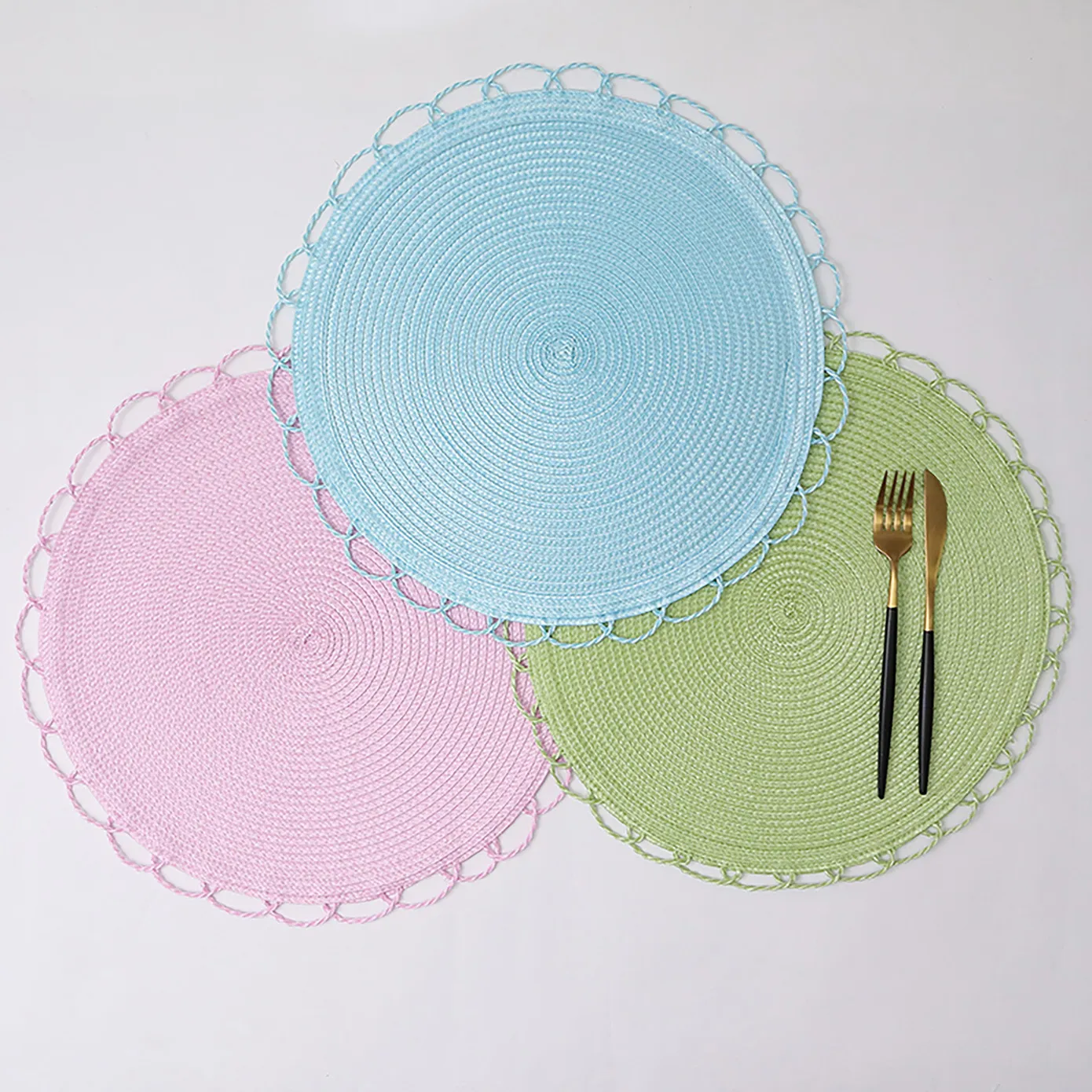 Karaca Sera Woven 2-teiliges amerikanisches Service-Set (Blau) - Image 17