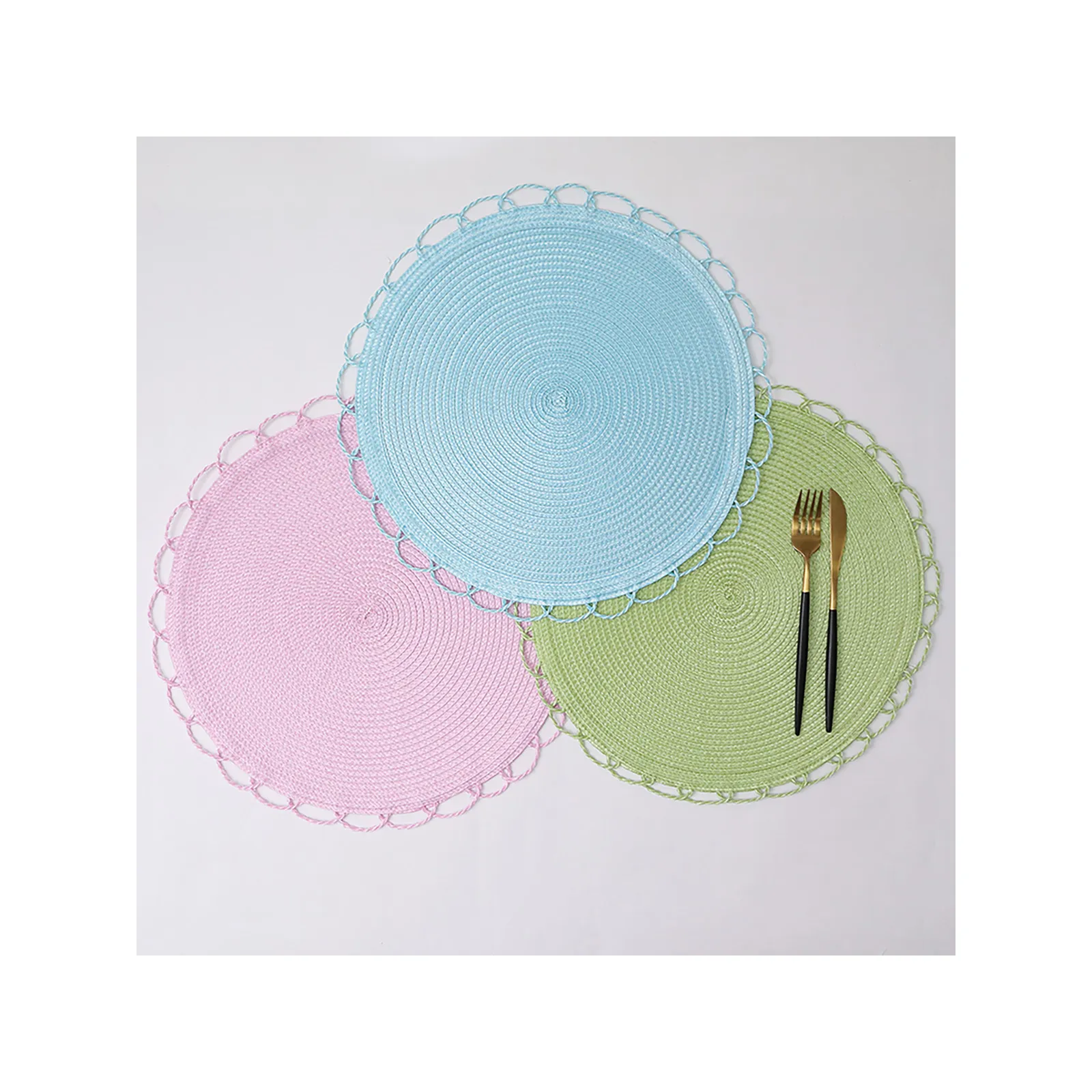 Karaca Sera Woven 2-teiliges amerikanisches Service-Set (Blau) - Image 3
