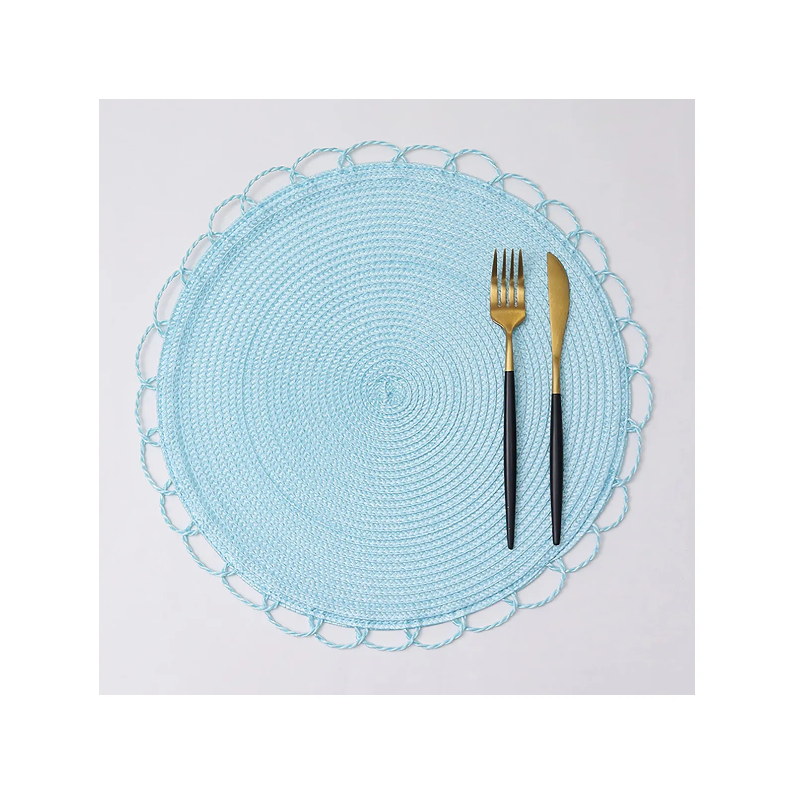 Karaca Sera Woven 2-teiliges amerikanisches Service-Set (Blau) - Image 7
