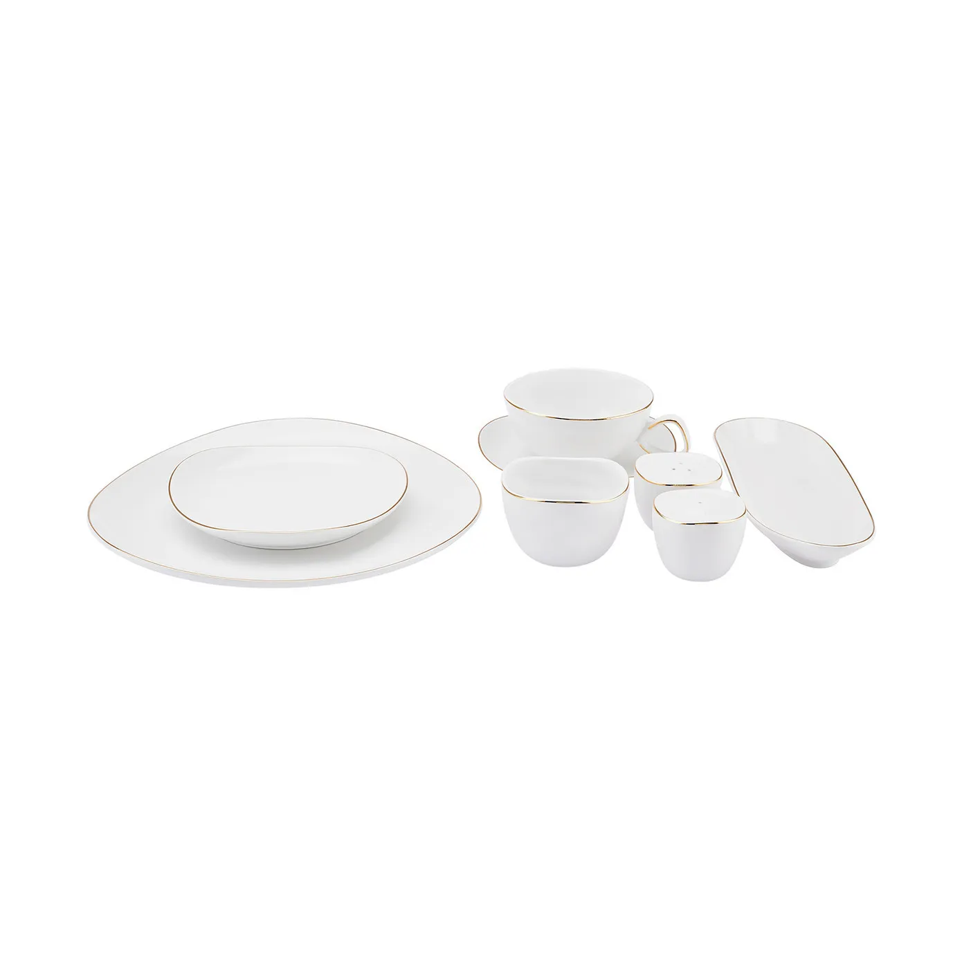 Karaca Streamline Middle Gold 28 Teile für 6 Personen Frühstücks-/Service-Set - Image 9