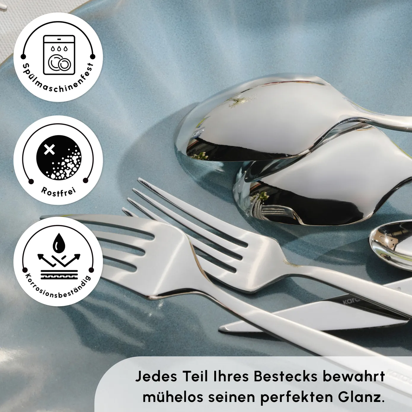 Karaca Thor Elegance Besteckset , 84 teilig, 12 Personen - Image 5