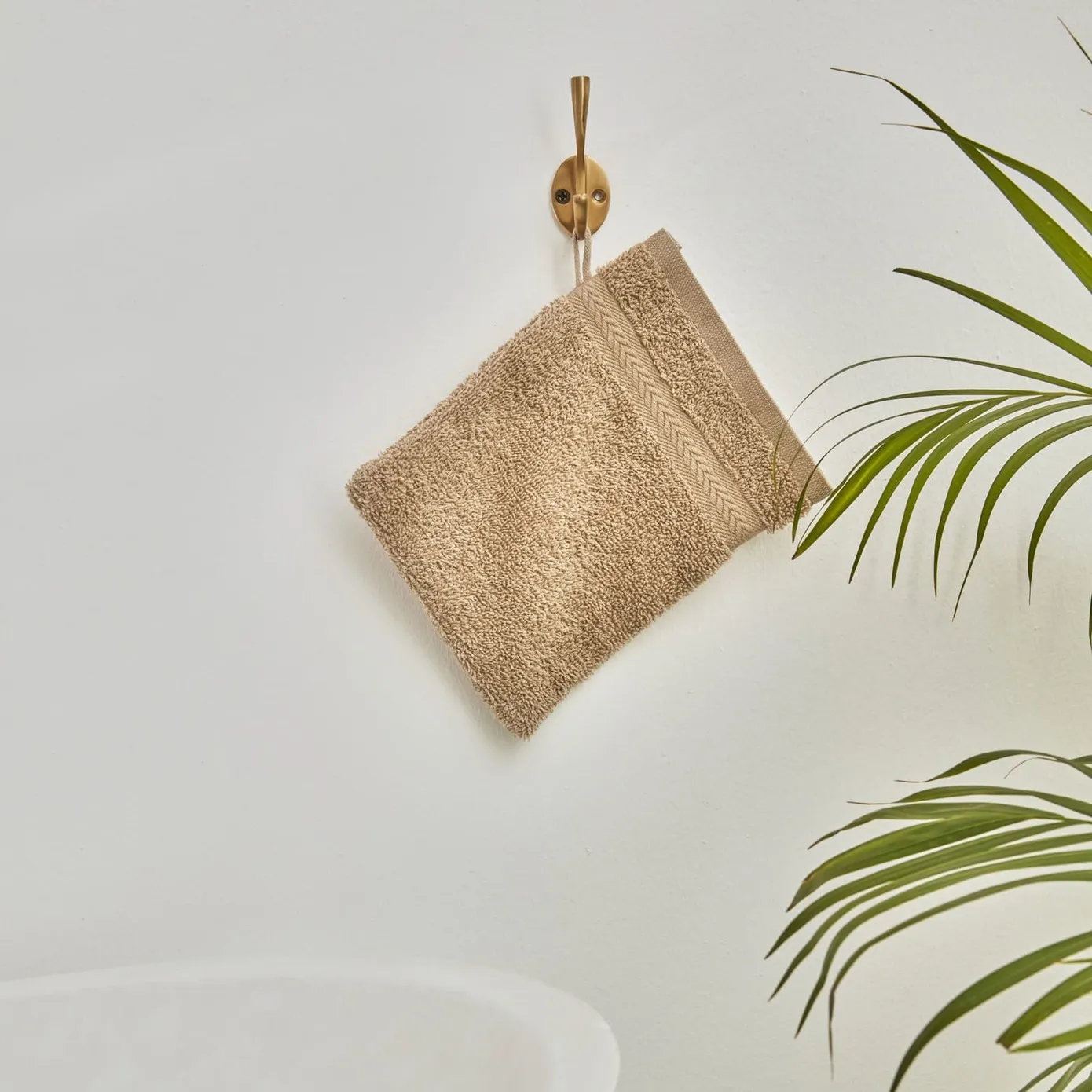 Karaca Wheat Mocha 100% Baumwolle Waschlappen 16X22 cm - Image 3