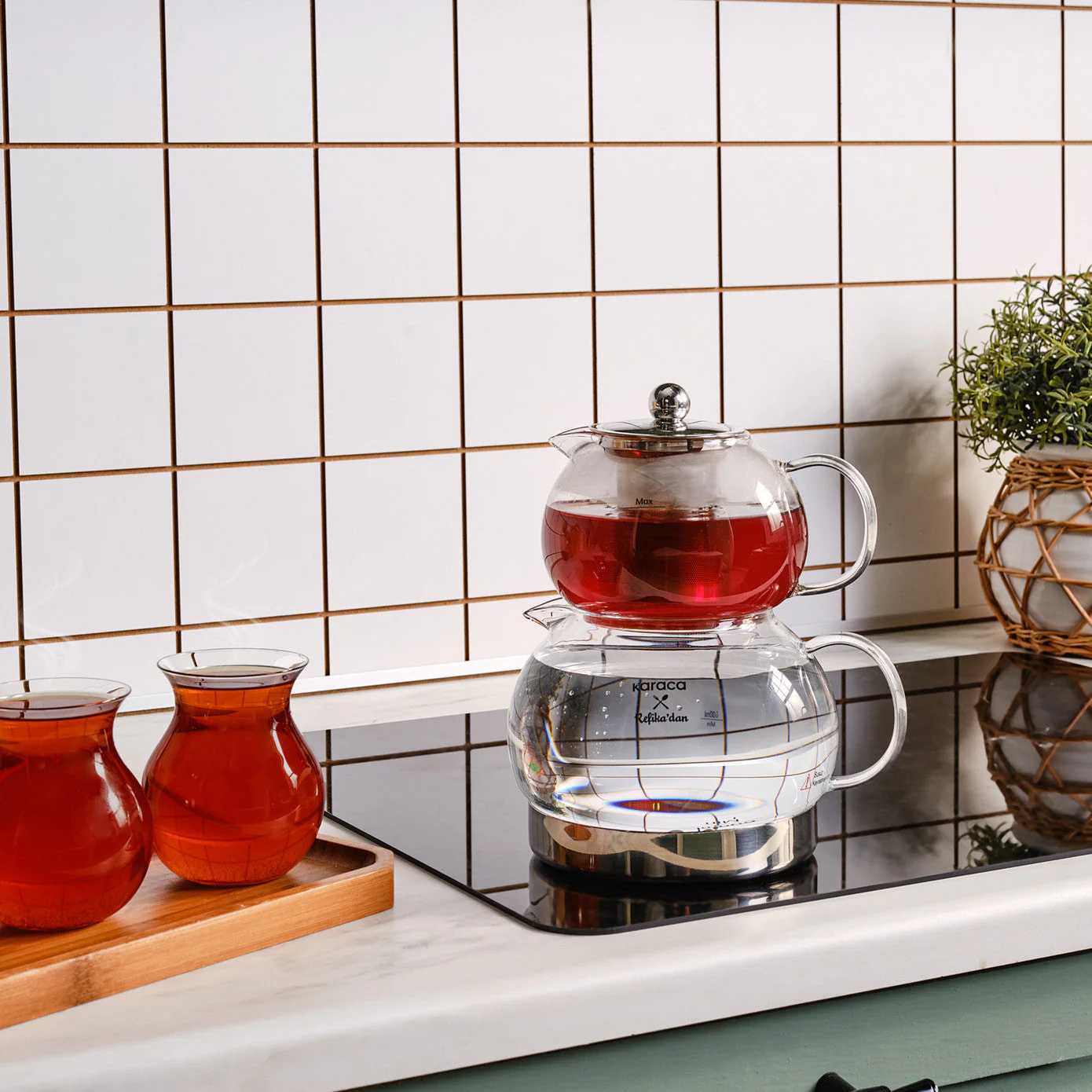KARACA X REFİKA Gönlübol Glas Teekanne - Image 4