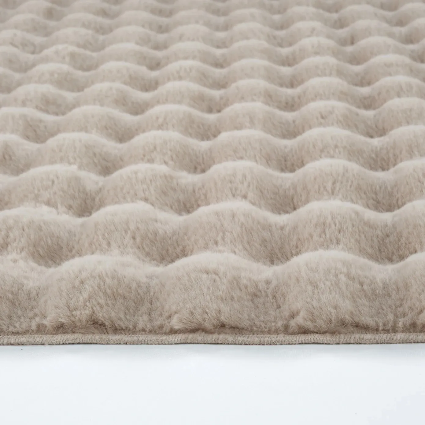 Kaschmir Teppich 7/24 Cosy Premium Bubble Beige 100x150 cm - Image 4