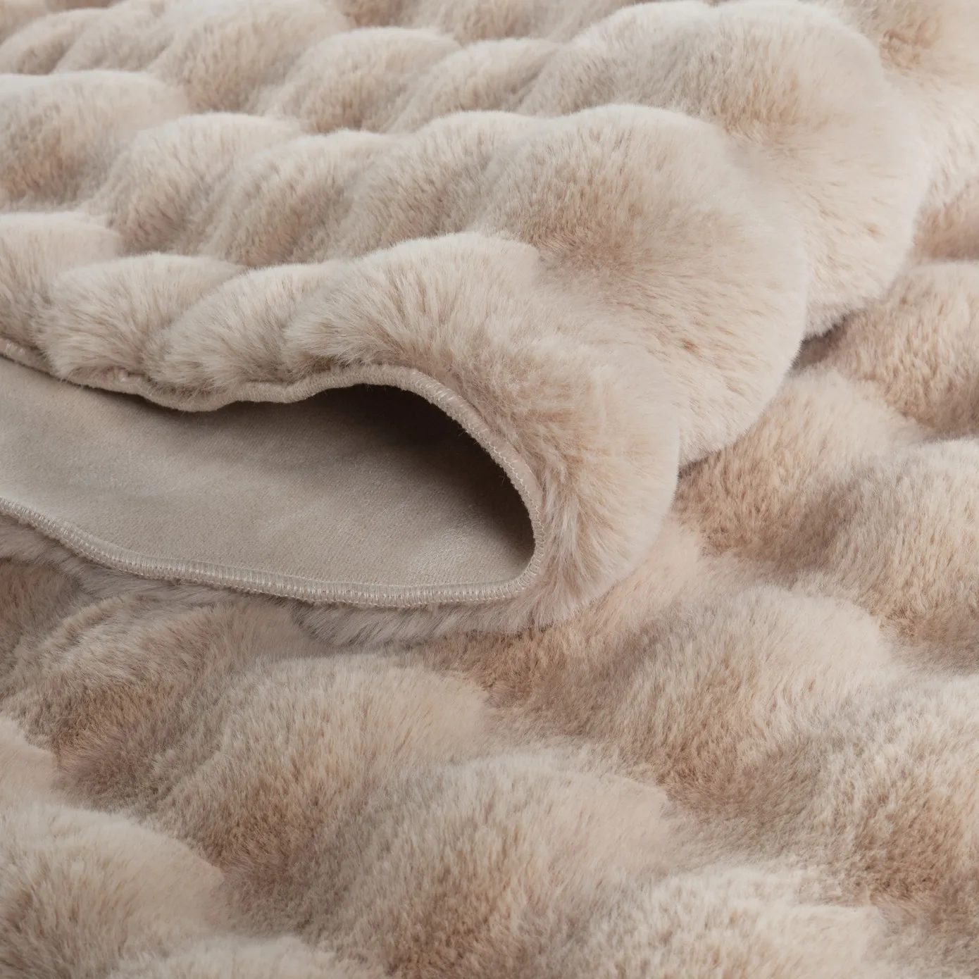 Kaschmir Teppich 7/24 Cosy Premium Bubble Beige 120x180 cm - Image 3