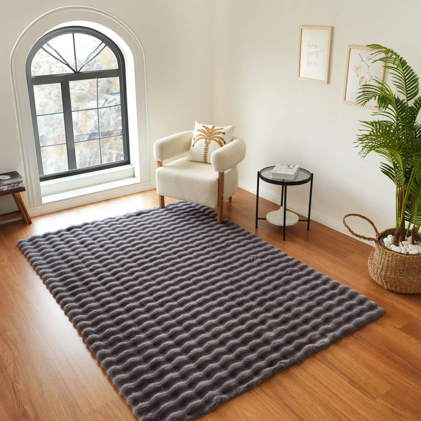 Kaşmir Halı Cosy Premium Bubble Anthrazit 100x150 cm - Image 4
