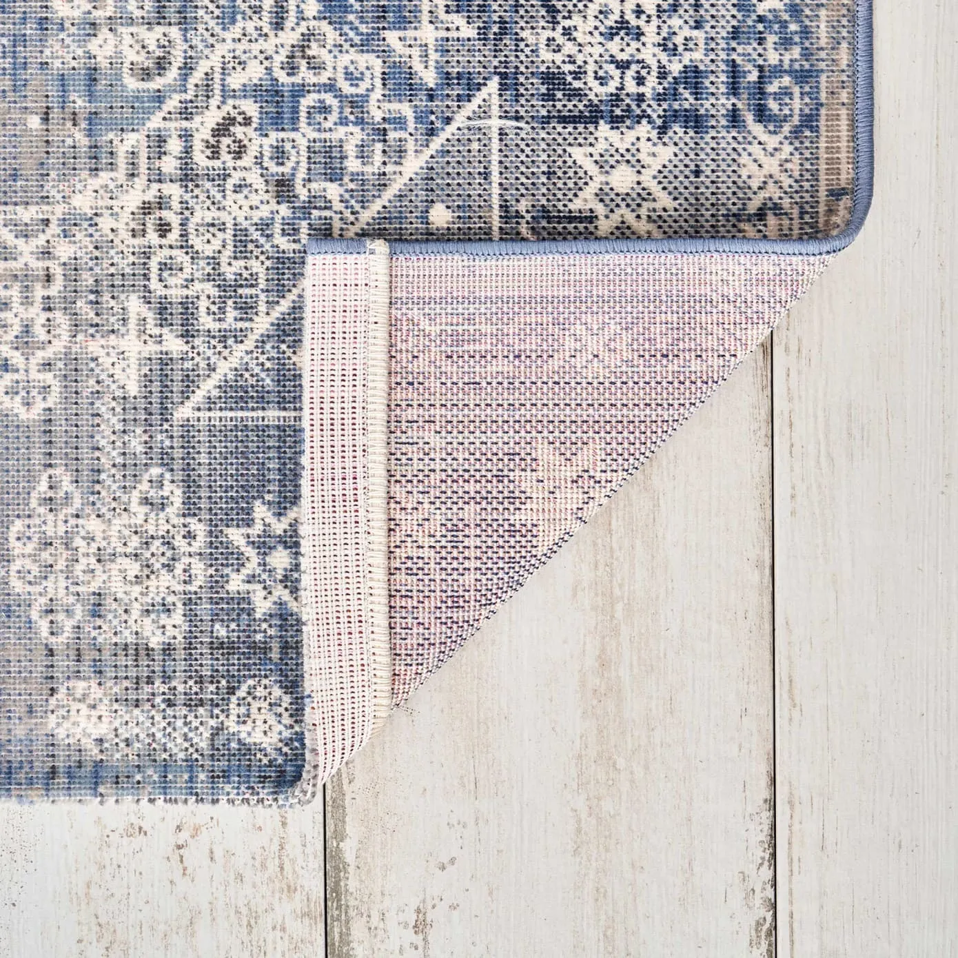Kaşmir Halı 7/24 Alaca Patchwork Teppich Blau 160 x 230 - Image 3