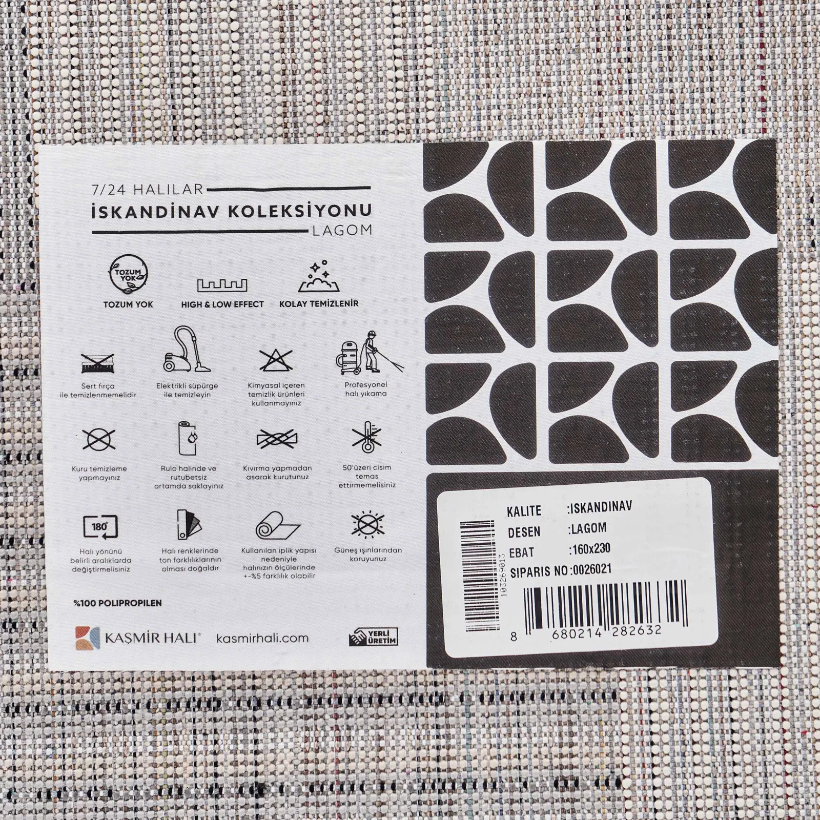 Kasmir Hali 7/24 Skandinavischer Lagom-Teppich 160x230 cm - Image 9
