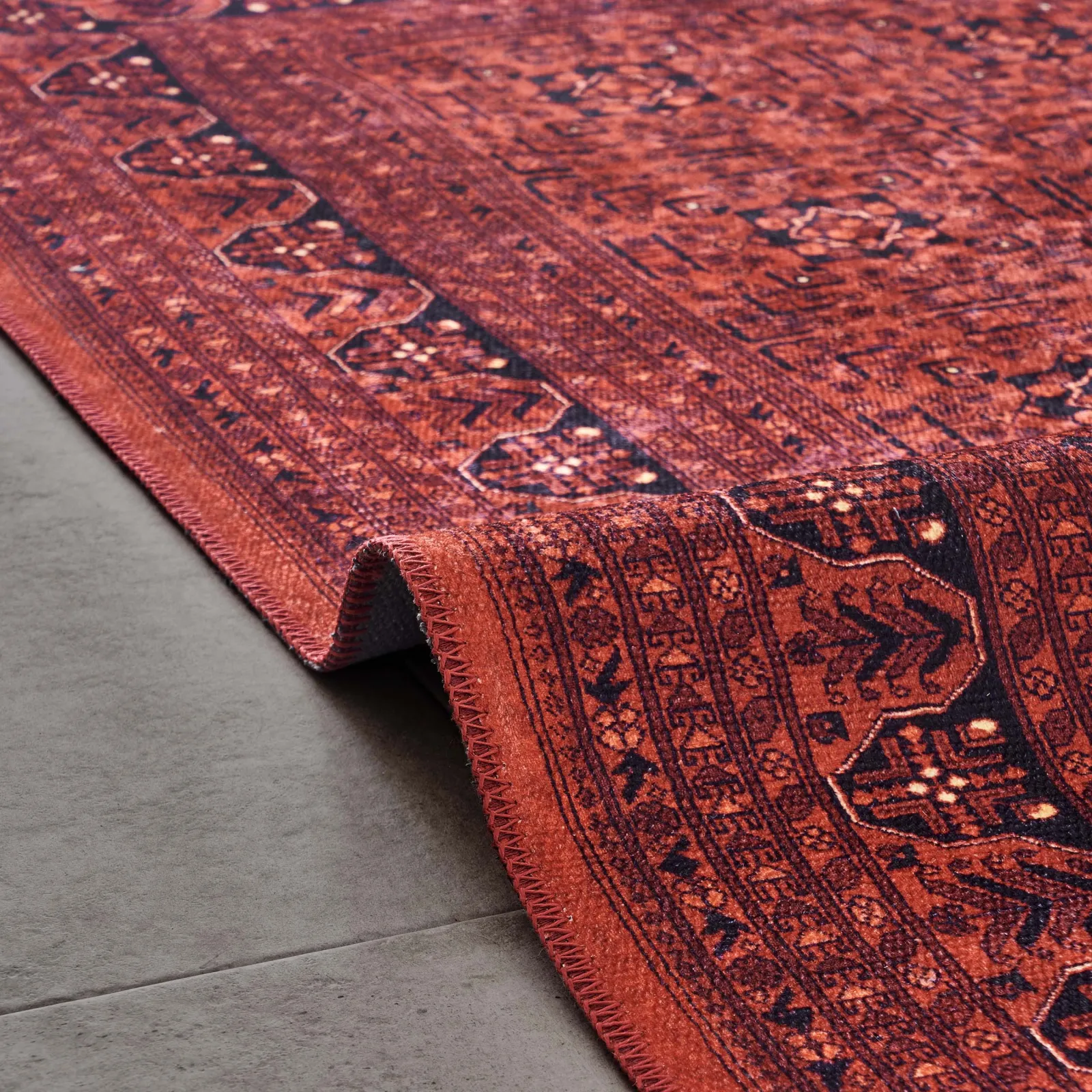 Kaşmir Halı Decorativ Art Türkmen Buhara Teppich 120x180 cm - Image 3