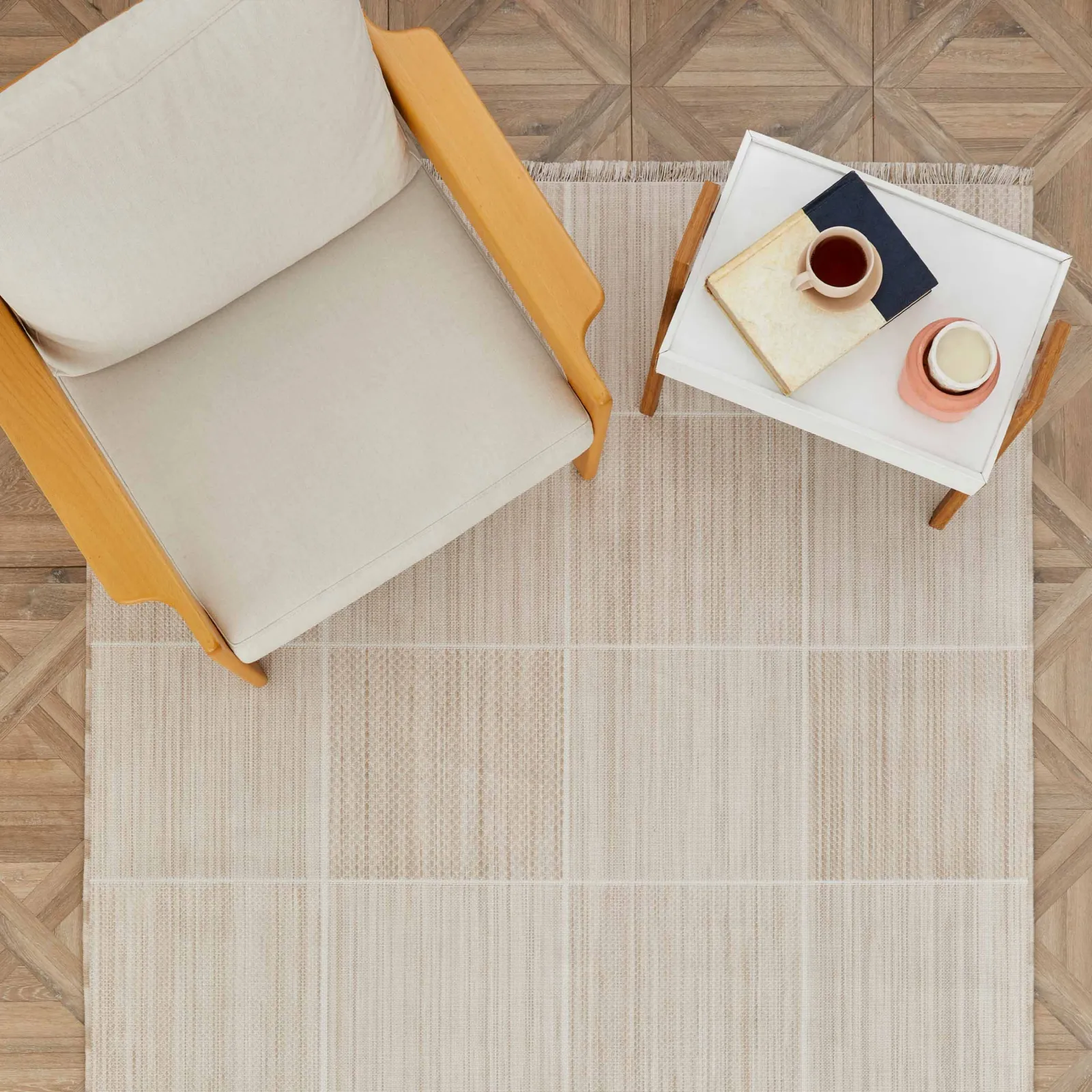 Kaşmir Halı Dogasever Recycelte Baumwollteppiche Lava 160x230 cm